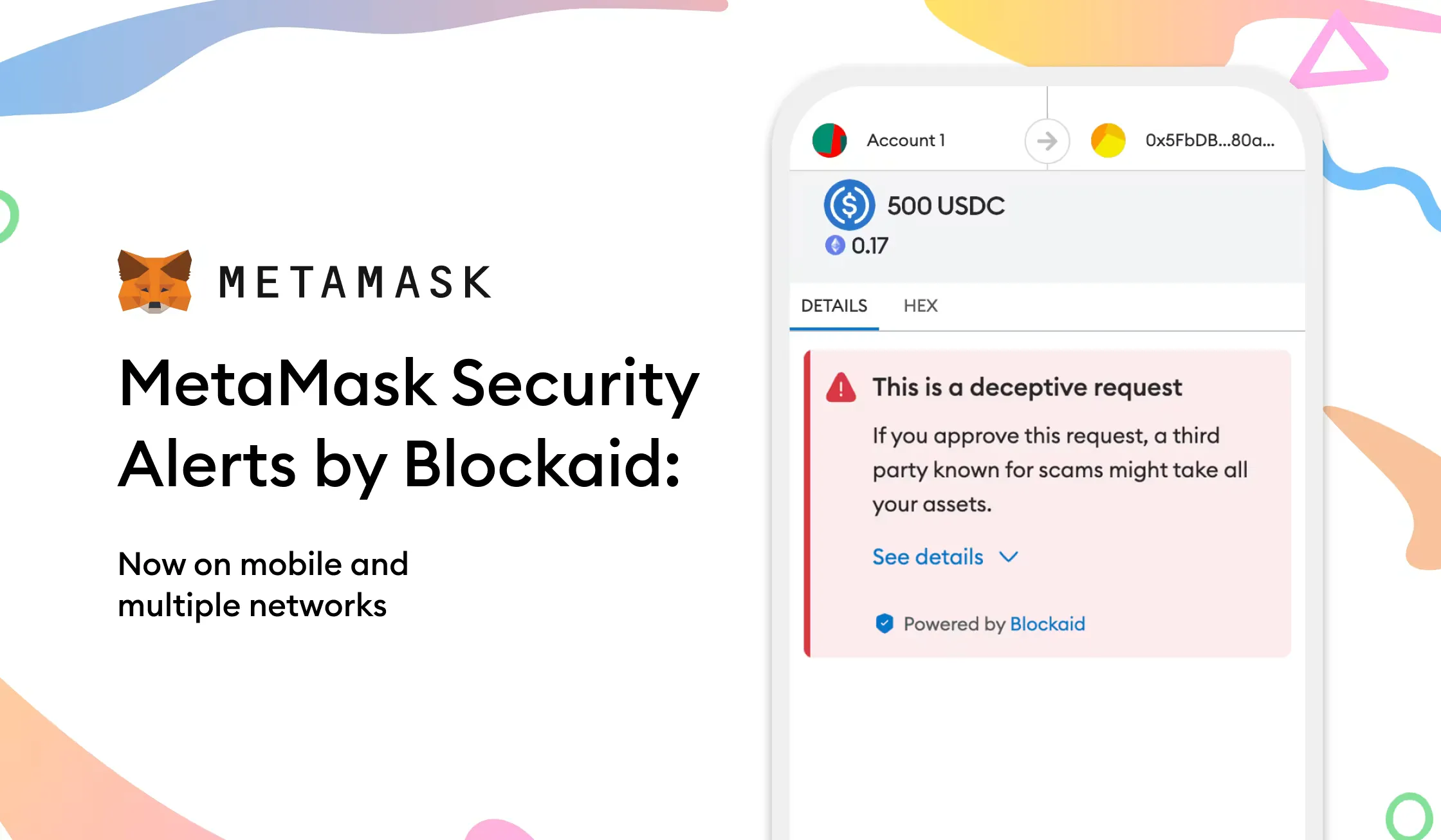 MetaMask deceptive request warning
